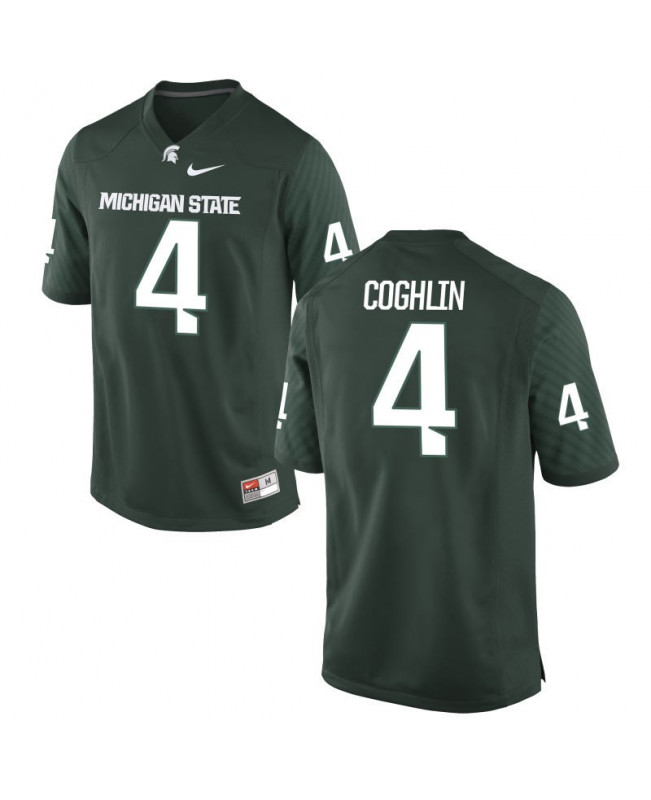 Men's Michigan State Spartans #4 Matt Coghlin NCAA Nike Authentic Green College Stitched Football Jersey SQ41N60JA